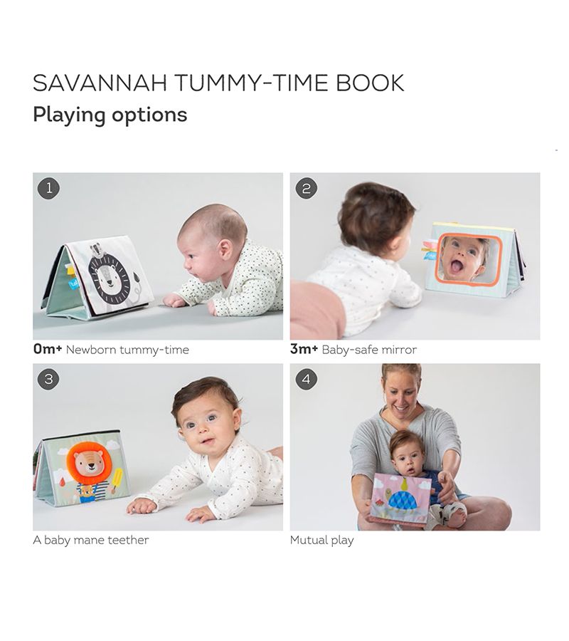 TAF TOYS Βιβλίο Δραστηριοτήτων Savannah Tummy-Time 